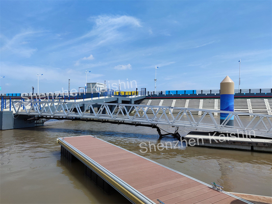 Long-Lasting Aluminum Floating Pontoon Walkway For Marina Docks Yacht Club Floating Dock