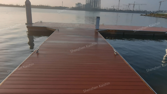 Waterproof Decking Aluminum Floating Dock HDPE EPS Foam Floats Marine Pontoon Pier