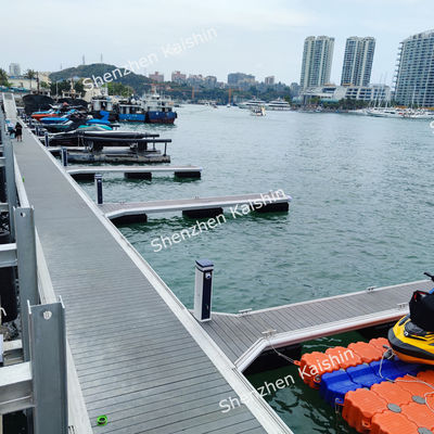 Marine Grade Aluminum Floating Dock with 275kg/square Meters Load Capacity and LLDPE Floaters