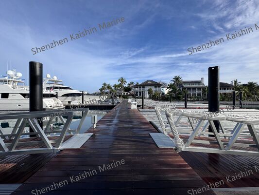 Corrosion-Resistant Modular Floating Dock with Customizable Dimensions for Marine Applications