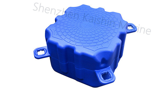 پلتفرم شناور قابل حمل HDPE مکعب های سکوی شناور پلاستیکی با شناوری 350 کیلوگرم در متر مربع